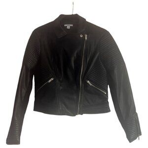 Bar III Faux Leather Mojo Jacket Black Size M